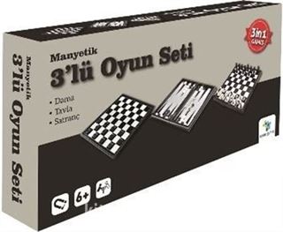 Manyetik 3'lü Oyun Seti