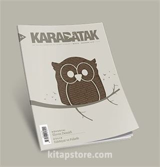 Karabatak İki Aylık Edebiyat ve Sanat Dergisi Mayıs-Haziran 2016 Sayı:26