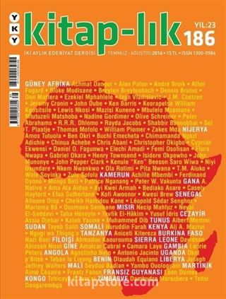 Kitap-lık Sayı:186 Temmuz-Ağustos 2016