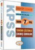 2017 KPSS Eğitim Bilimleri Son 7 Yıl Tamamı Çözümlü Çıkmış Sorular