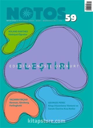 Notos Öykü İki Aylık Edebiyat Dergisi Ağustos-Eylül Sayı:59
