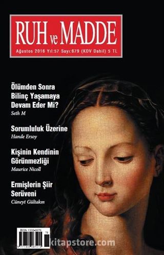 Ruh ve Madde Dergisi Ağustos 2016 Yıl: 57 Sayı: 679