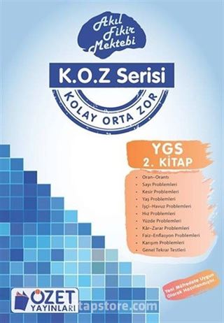 K.O.Z Serisi YGS Matematik 2