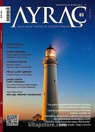 Ayraç Aylık Kitap Tahlili ve Eleştiri Dergisi Sayı:83 Eylül 2016