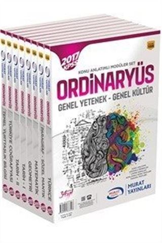 2017 KPSS Genel Yetenek Genel Kültür Ordinaryüs Konu Anlatımlı Modüler Set