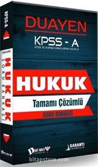 KPSS A Hukuk Duayen Tamamı Çözümlü Soru Bankası