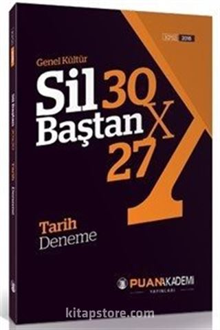 2016 Genel Kültür Sil Baştan 30x27 Tarih Deneme