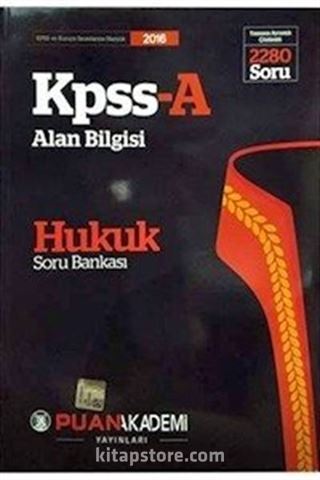 2016 KPSS A Alan Bilgisi Hukuk Soru Bankası