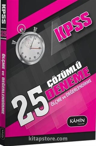 2016 KPSS Eğitim Bilimleri 25 Çözümlü Deneme Ölçme ve Değerlendirme