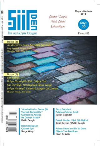Şiirden İki Aylık Şiir Dergisi Sayı:35 Mayıs-Haziran 2016