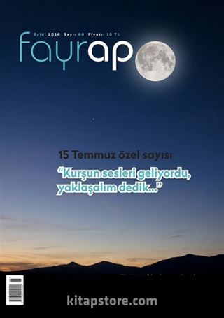 Fayrap Edebiyat Dergisi Eylül 2016 Sayı:88