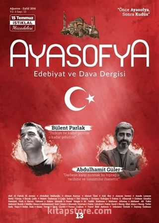 Ayasofya Dergisi Sayı 13 - 15 Temmuz İstiklal Mücadelesi