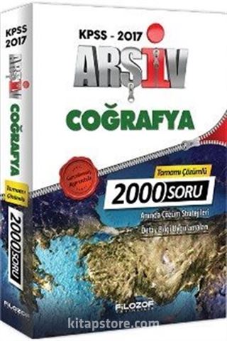 2017 KPSS Arşiv Coğrafya Tamamı Çözümlü 2000 Soru Bankası