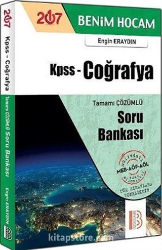 2017 KPSS Coğrafya Benim Hocam Tamamı Çözümlü Soru Bankası