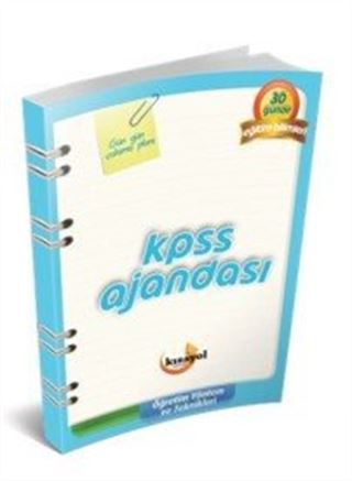 2017 KPSS Ajandası Eğitim Bilimleri Öğretim Yöntem ve Teknikleri