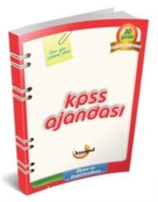 2017 KPSS Ajandası Eğitim Bilimleri Ölçme ve Değerlendirme