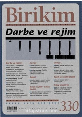 Birikim / Sayı:330 Ekim Yıl:2016 / Aylık Sosyalist Kültür Dergisi