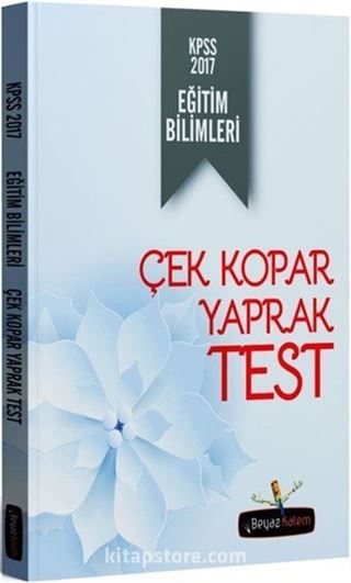 2017 KPSS Eğitim Bilimleri Çek Kopar Yaprak Test