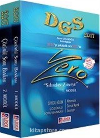 2017 DGS Zero 2'li Modüler Soru Bankası (DGS-ZERO.SB)