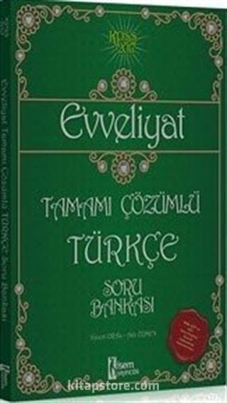 2017 KPSS Evveliyat Türkçe Tamamı Çözümlü Soru Bankası