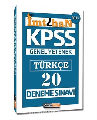 2017 KPSS İmtihan Genel Yetenek Türkçe 20 Deneme Sınavı