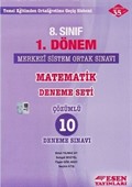 8. Sınıf 1. Dönem Matematik Deneme Seti Çözümlü 10 Deneme Sınavı