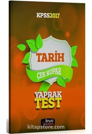 2017 KPSS Tarih Çek Kopar Yaprak Test