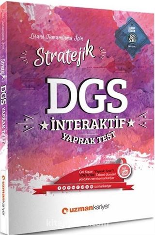 2017 DGS İnteraktif (Çek Kopar) Yaprak Testleri