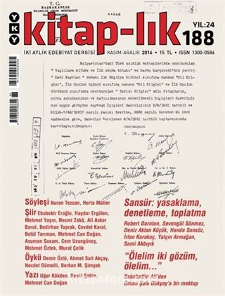 Kitap-lık Sayı:188 Kasım-Aralık 2016