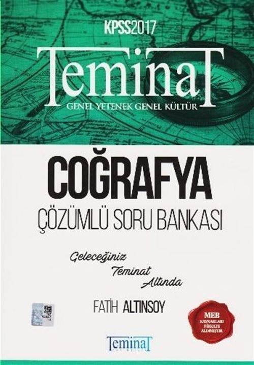 2017 KPSS Teminat Coğrafya Çözümlü Soru Bankası