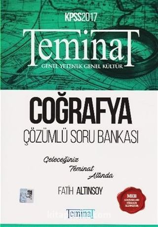 2017 KPSS Teminat Coğrafya Çözümlü Soru Bankası
