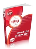 KPSS Türkçe Genel Yetenek Genel Kültür Kopar Çöz Yaprak Test