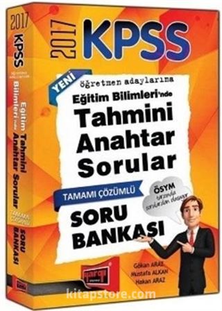 2017 KPSS Eğitim Bilimlerinde Tahmini Anahtar Sorular Tamamı Çözümlü Soru Bankası