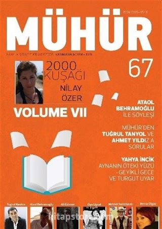 Mühür İki Aylık Şiir ve Edebiyat Dergisi Yıl:9 Sayı:67 Kasım-Aralık 2016