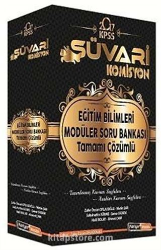 2017 KPSS Süvari Komisyon Eğitim Bilimleri Tamamı Çözümlü Modüler Soru Bankası Seti