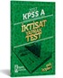 2017 KPSS A ve Tüm Kurum Sınavlarına Yönelik İktisat Yaprak Test