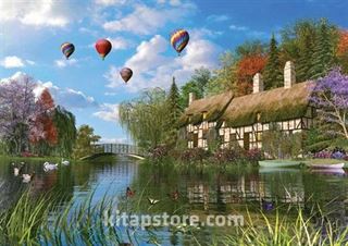 Old River Cottage Puzzle 1000 Parça (Kod:11272)