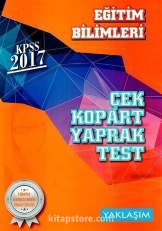 2017 KPSS Eğitim Bilimleri Çek Kopart Yaprak Test