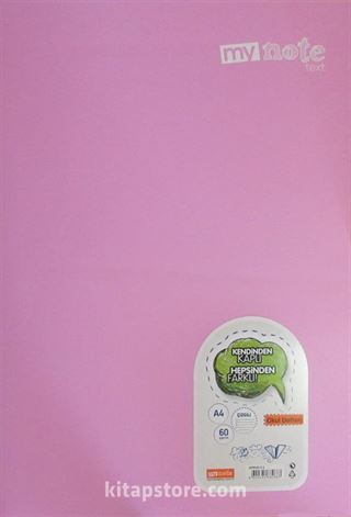 Mynote Okul Defteri (Düz Çizgili -A4 - 60 Yp.) (3 Adet)