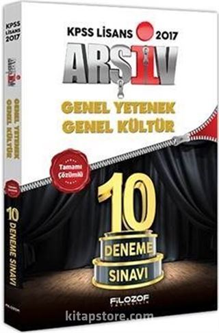 2017 KPSS Arşiv Genel Yetenek Genel Kültür Tamamı Çözümlü 10 Deneme