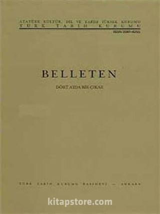 Belleten Cilt: LXXVIII - Sayı 283 Aralık 2014