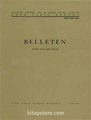 Belleten Cilt:LXXIX - Sayı 285 Ağustos 2015