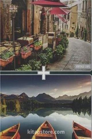 Vintage Cafe Montain Lake 2x1000 Puzzle (Kod:40128)
