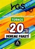 YGS Çıkmış Sorulardan Oluşturulmuş Türkçe 20'li Deneme Paketi