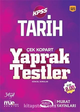 KPSS Tarih Çek Kopart Yaprak Testler (1073)