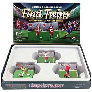 Futbolcular Serisi 24 Parça / Find Twins Hafıza ve Eşleştirme Oyunu
