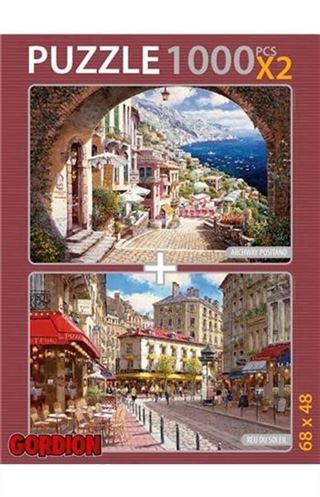 Archway Positano Reu Du Soleil 2x1000 Parça Puzzle Takım