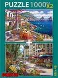 Paris Flower Market Capri Morning 2x1000 Parça Puzzle Takım