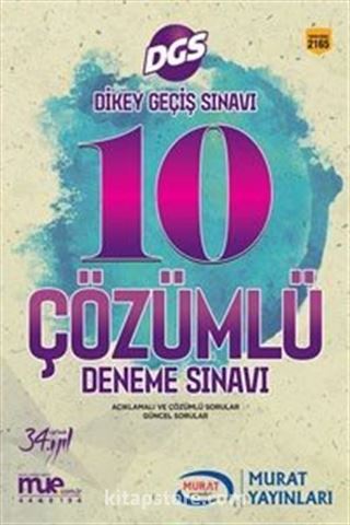 DGS 10 ÇÖzümlü Deneme Sınavı Açıklamalı ve Çözümlü Sorular (2165)