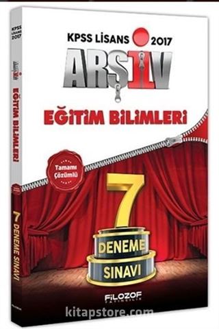 2017 KPSS Eğitim Bilimleri Arşiv 7 Deneme Sınavı